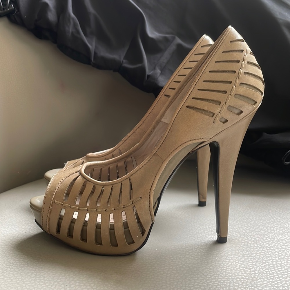 BCBGeneration Open Toe Pumps Heels